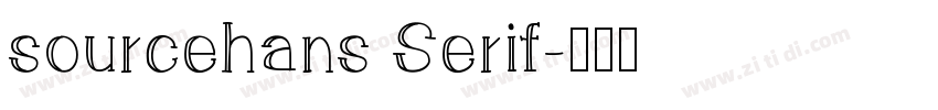 sourcehans Serif字体转换